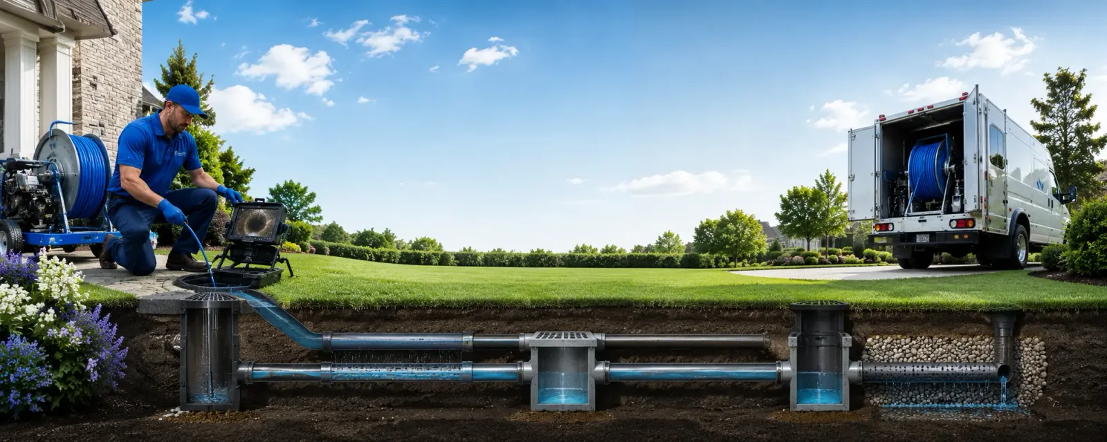 Outdoor drain cleaning information for Freeman, SD